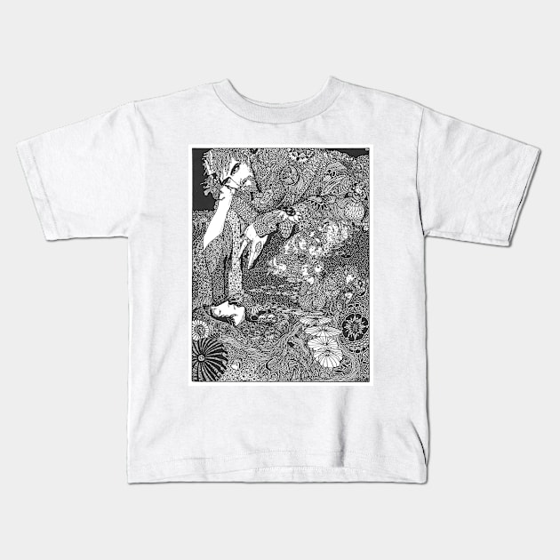 "The Earth Grew Dark" by Harry Clarke Kids T-Shirt by rogerstrawberry